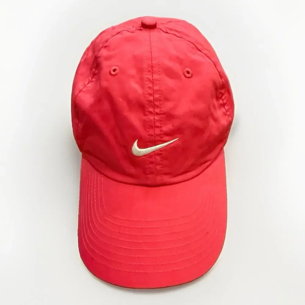 Nike Golf Womens Pink Center Swoosh Adjustable Strapback Hat Cap 594841-604
